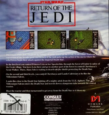 Star Wars - Return of the Jedi box cover back